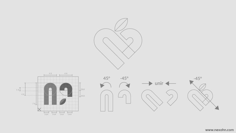 manual de marca logo logotipo nat juice proceso construccion por nexo estudio creativo